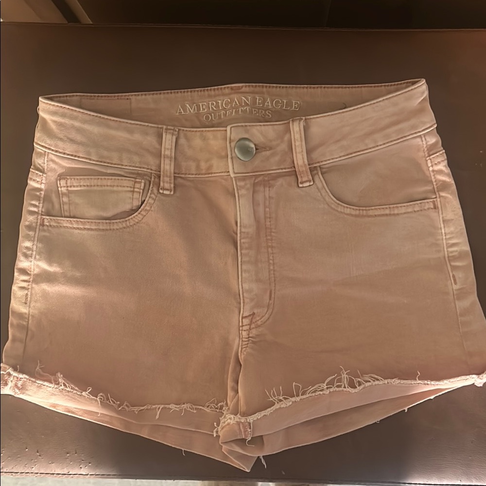 American Eagle Outfitters Women's Light Pink Denim Shorts